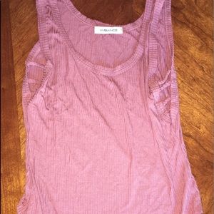 Mauve color sleeveless bodysuit